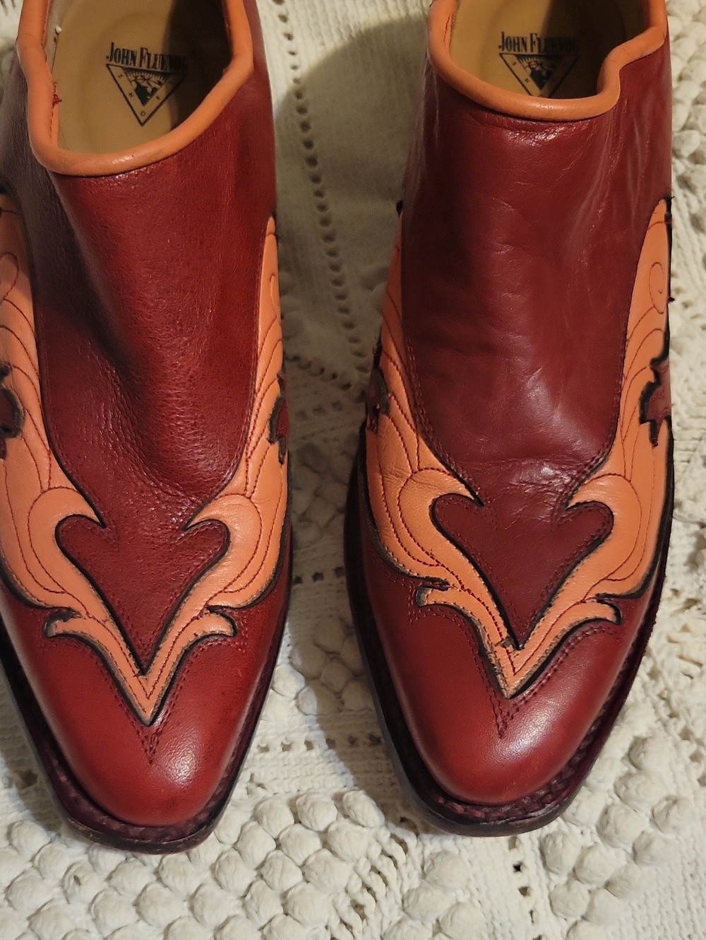 John Fluevog Women's Autry Garland Western Mule Size 8 1/2 - Picture 4 of 9